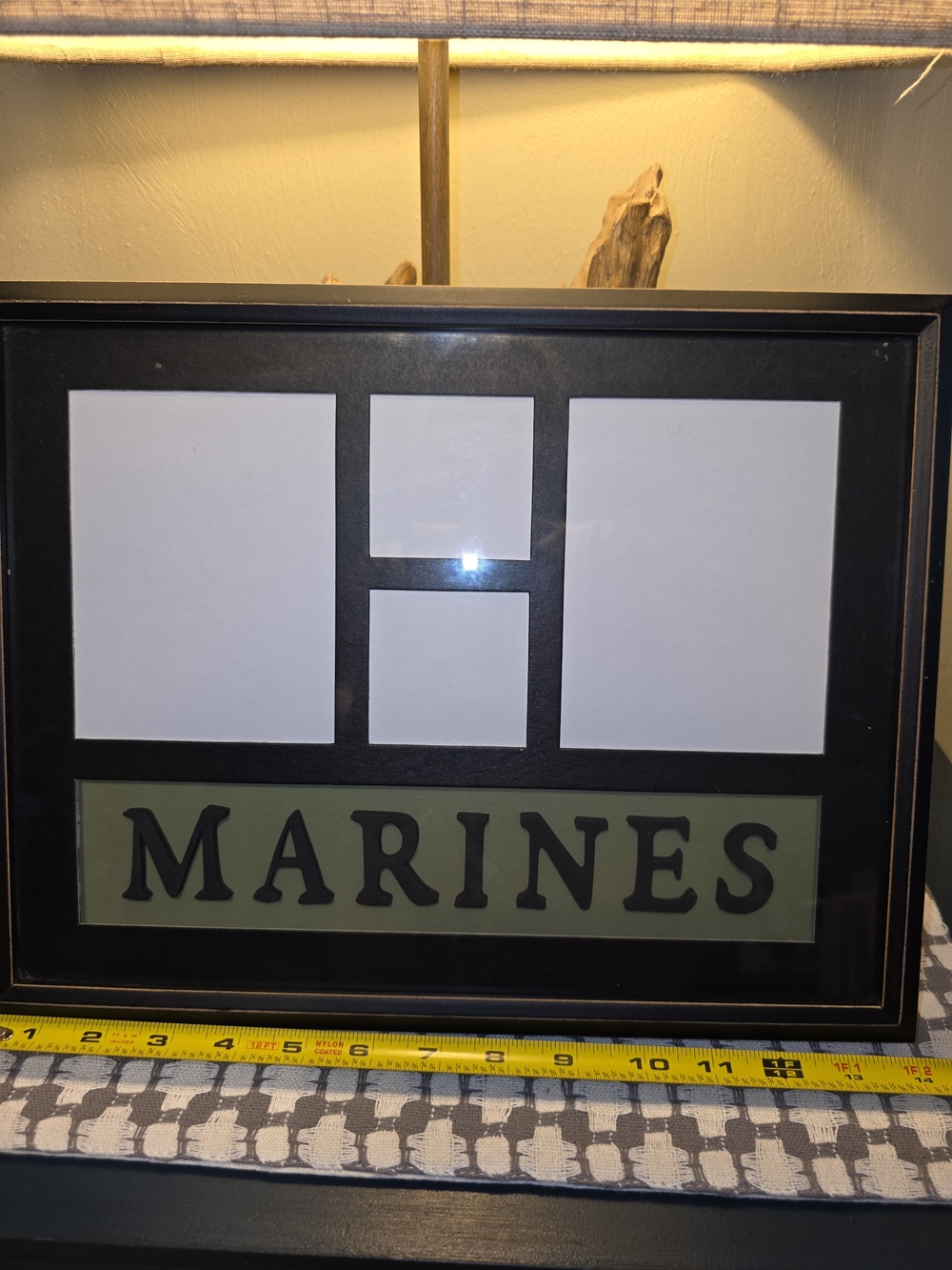 MARINES Photo Collage Frame in Black and Olive